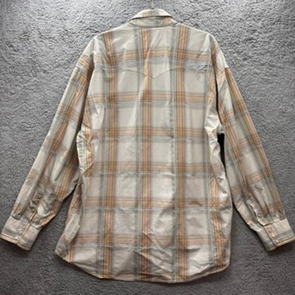 Stetson Men's 2XL Pearl Snap Western Shirt Long Sleeves Pointed Flap Pocket - Picture 8 of 11
